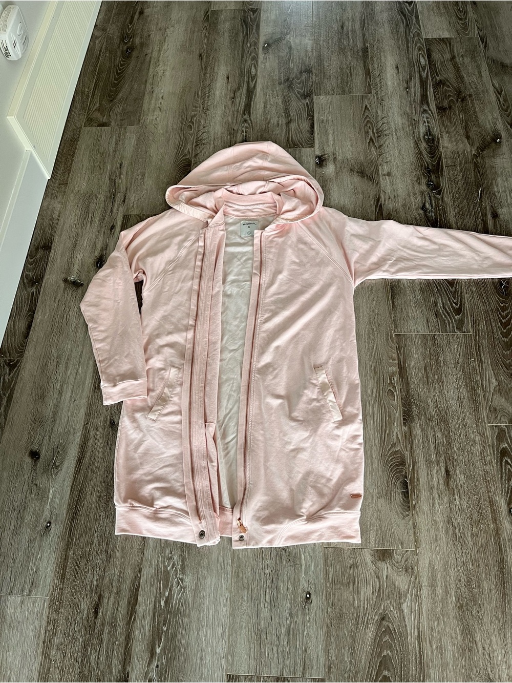 Sandwich Light Pink Zip Up Hoodie 
SIze Small 
Excellent condition